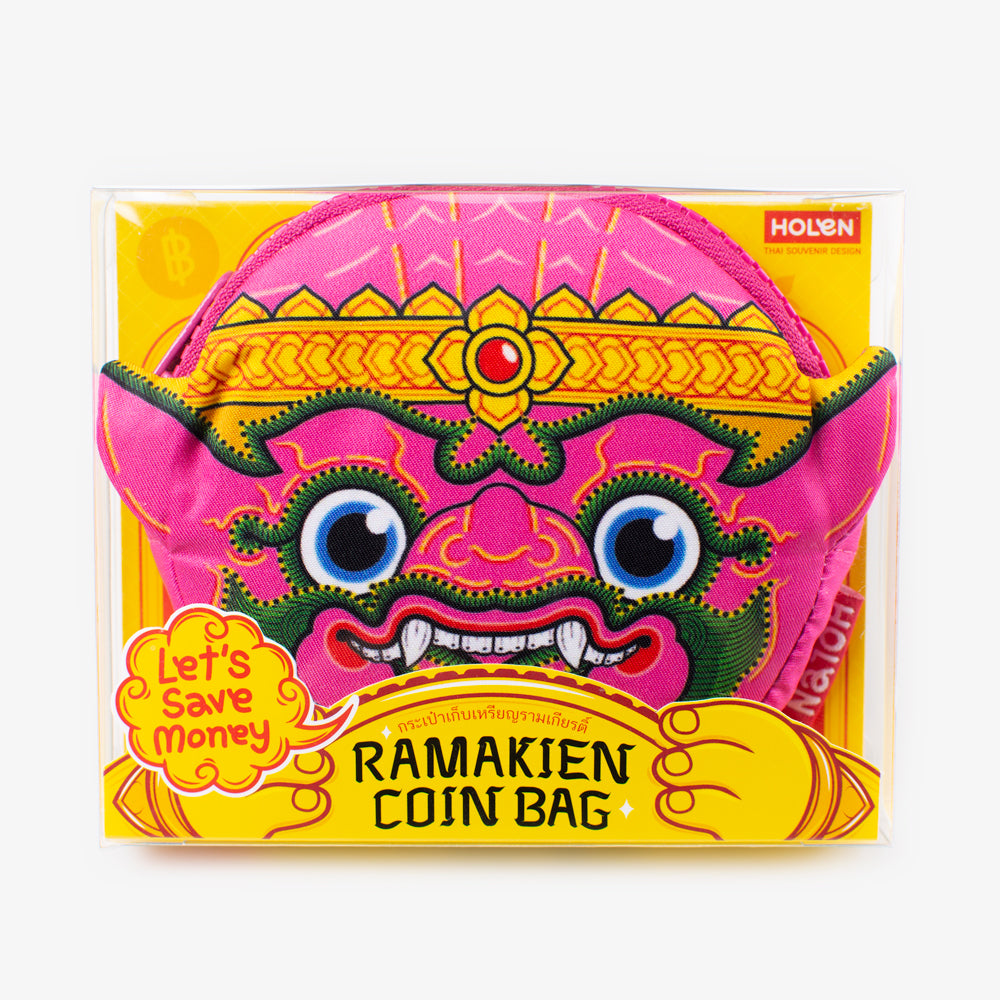 Ramakien Coin Bag - Gomutr (กระเป๋าใส่เหรียญรามเกียรติ์ โกมุท) Package