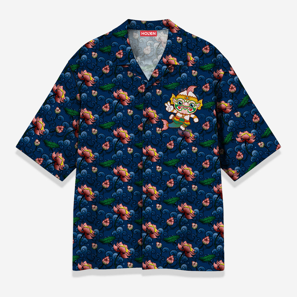 Hawaii Shirt - Matchanu in the Sea (เสื้อฮาวาย - ผ่อนคลายว่ายน้ำทะเลกับมัจฉานุ)