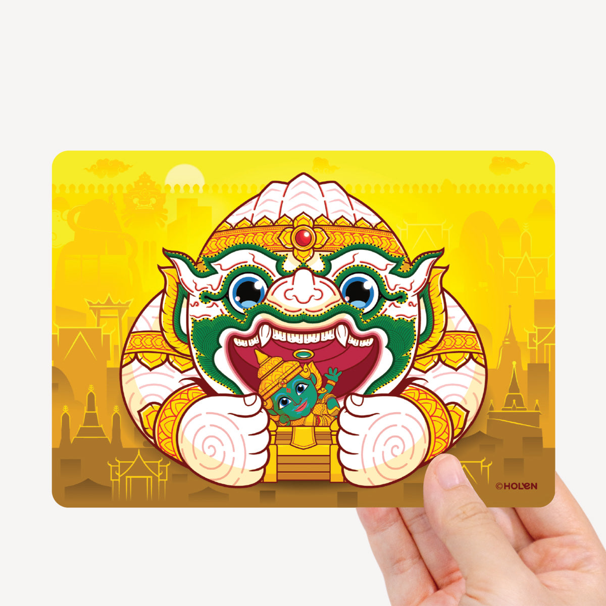 Magic Postcard Hanuman Aom Pub Pla HOLEN magic-postcard-hanuman-aom-pub-pla-holen