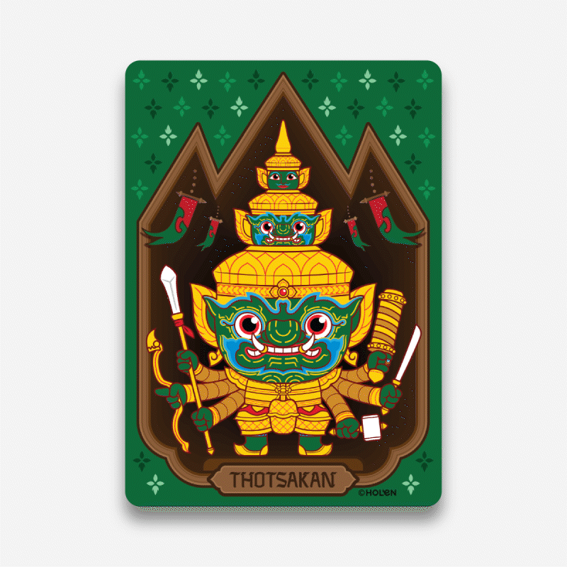 Magic Postcard - Thotsakan Yaksa (ทศกัณฐ์ยักษา)