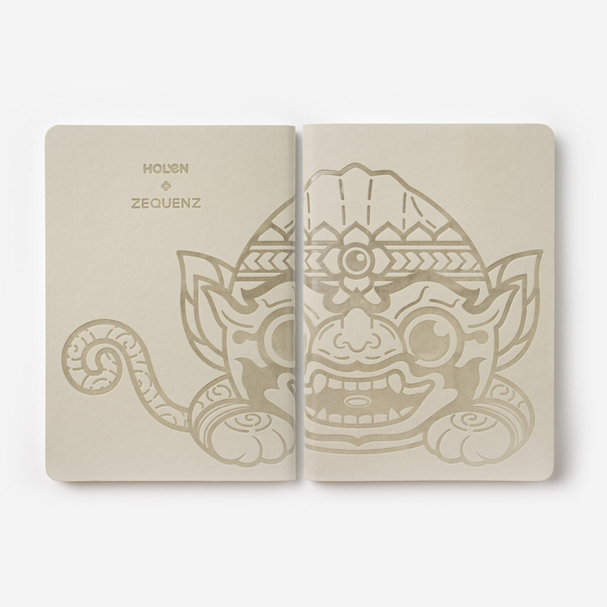 Hanuman Notebook Beige (สมุดหนุมานลิงจั๊ก สีเบจ) ⚪ – HOLEN