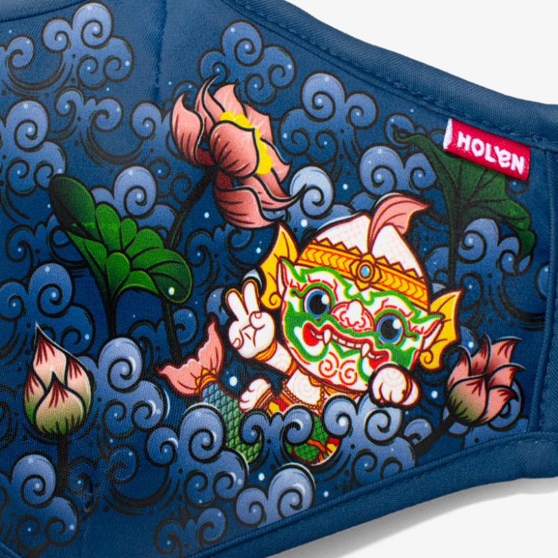 Hello Mask 2 - Matchanu's Lotus (หน้ากากผ้าฮัลโหล มัจฉานุนิโลบล)