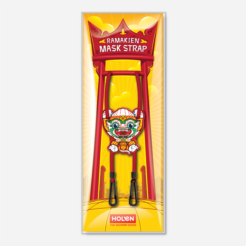 Ramakien Mask Strap - Hanuman (สายคล้องแมสหนุมาน)