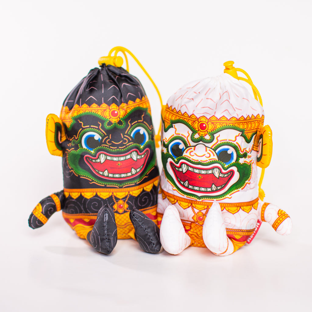 Ramakien Bag Doll - Duo set (กระเป๋าตุ๊กตารามเกียรติ์ คู่หูดูโอ้ 2 ใบ)