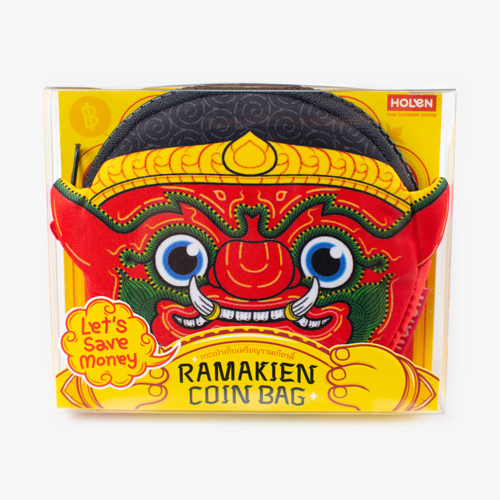 Ramakien Coin Bag - Rithikasoon (กระเป๋าใส่เหรียญรามเกียรติ์ ฤทธิกาสูร) Package