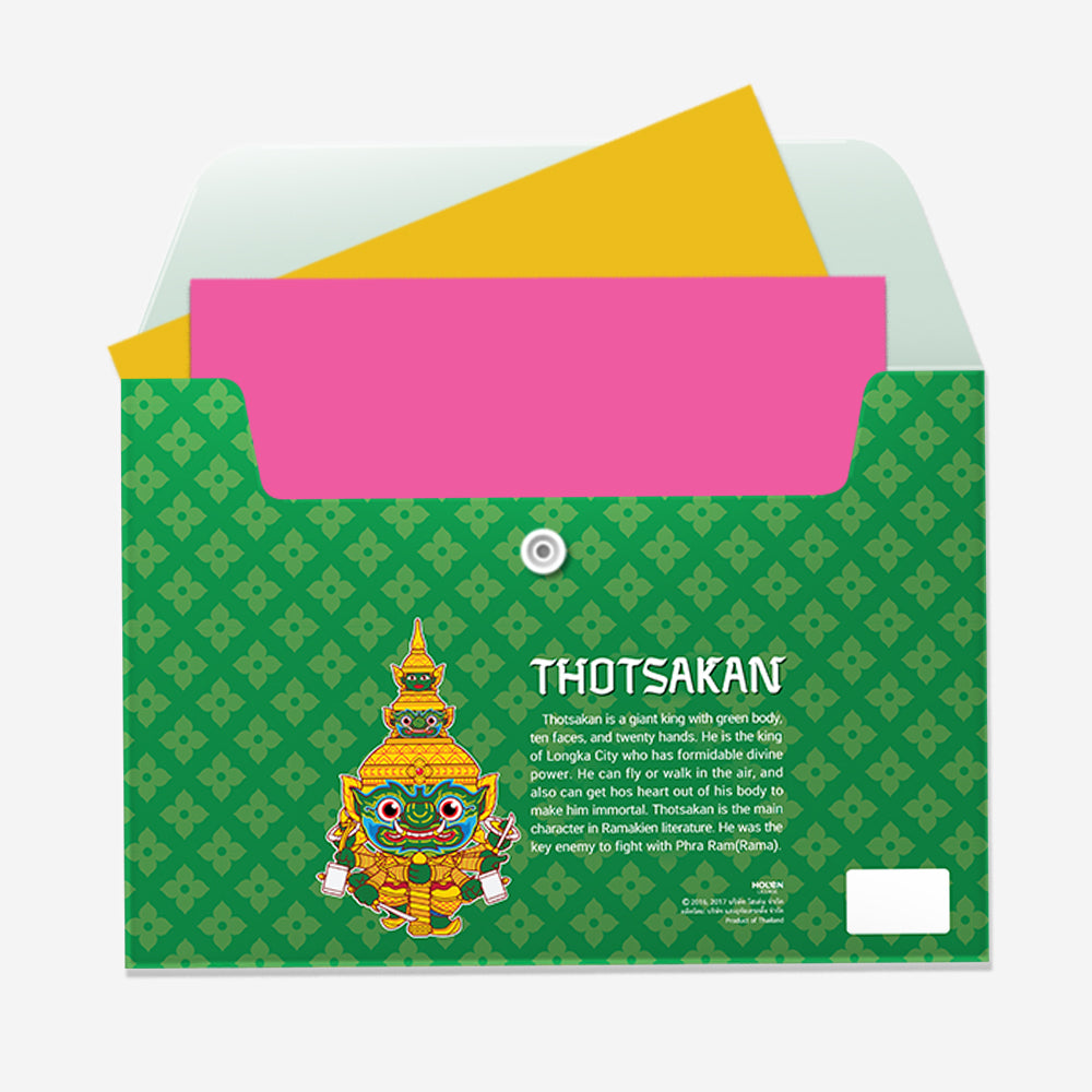 Ramakien Folders Set A4 - Thotsakan (ชุดแฟ้มรามเกียรติ์ ขนาด A4 ทศกัณฐ์)