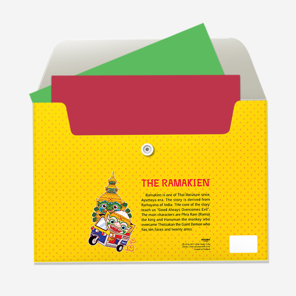 Ramakien Folders Set A4 - Thotsakan & Hanuman (ชุดแฟ้มรามเกียรติ์ ขนาด A4 ทศกัณฐ์ และ หนุมาน)