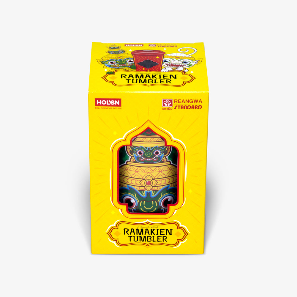 Ramakien Tumbler Mug - Thotsakan (แก้วทัมเบลอร์รามเกียรติ์ ทศกัณฐ์) Package
