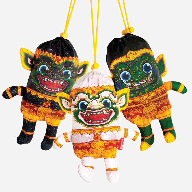 Ramakien Bag Doll - Full set (กระเป๋าตุ๊กตารามเกียรติ์ ยกทัพ 3 ใบ)