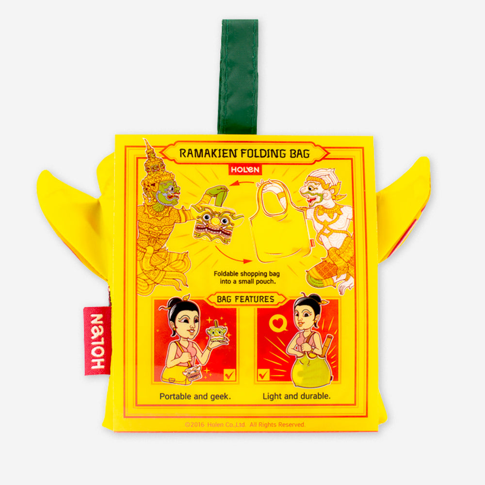 Ramakien Folding Bag - KESORNTHAMALA (กระเป๋าพับเอนกประสงค์เกสรทมาลา) Package