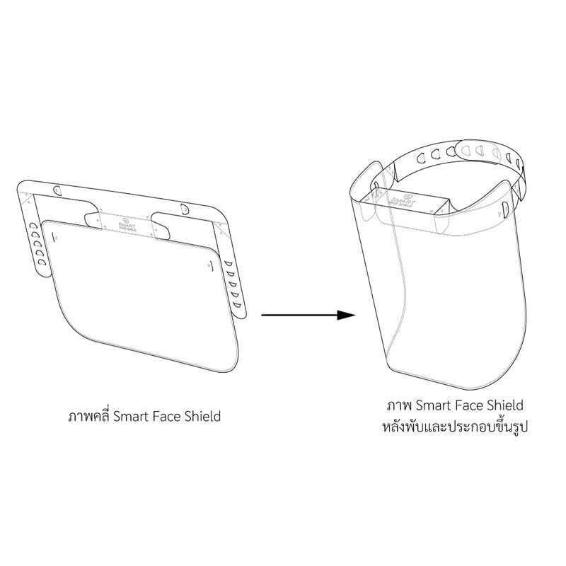 Smart Face Shield Easy Folding