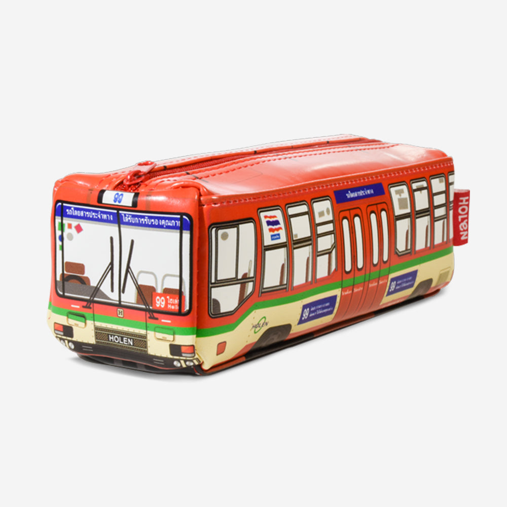 Thai Bus Pencil Case RED (กระเป๋าเครื่องเขียนรถเมลล์แดง)