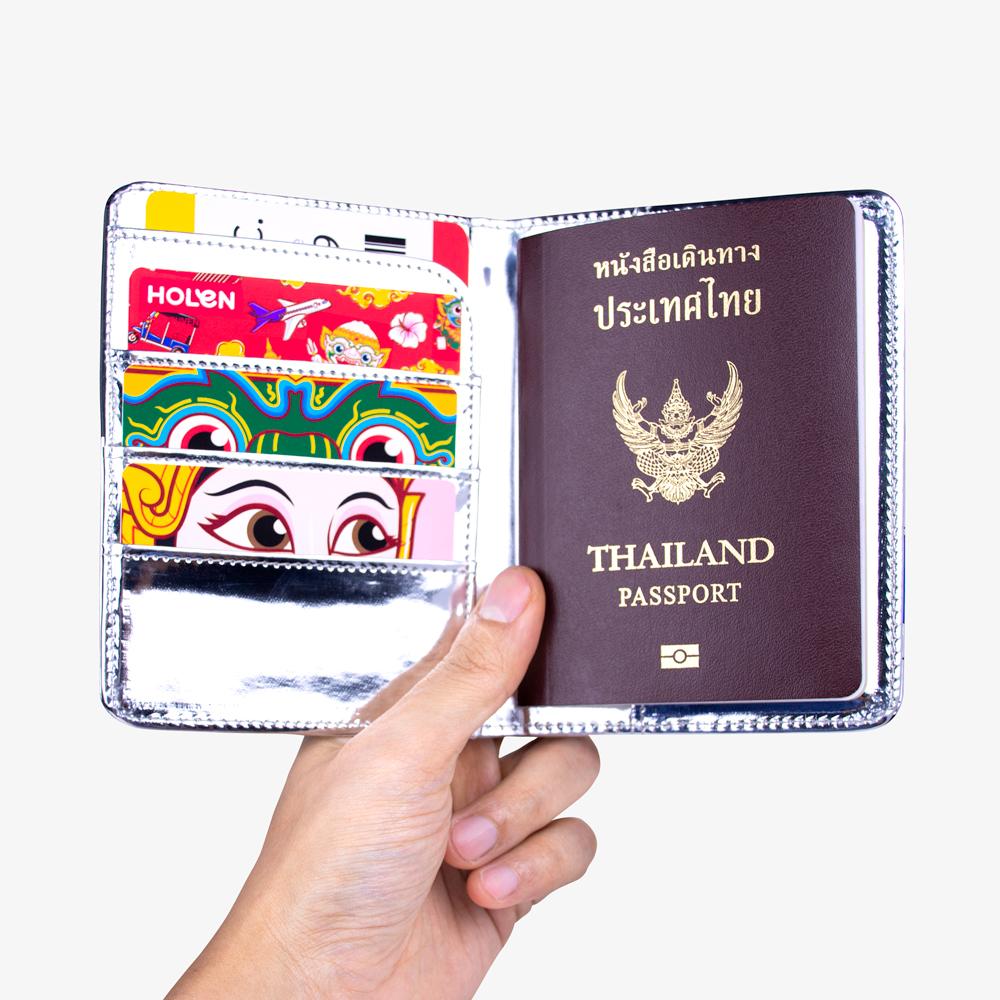 Tuk Tuk Passport Cover Blue Open